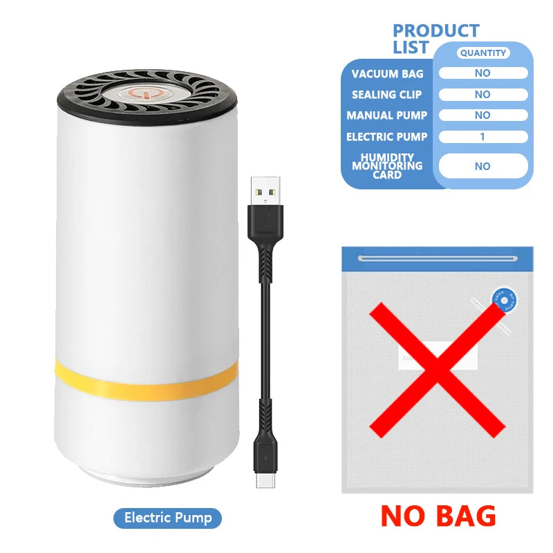 3D Printer Filament Vacuum Bag With USB Rechargeable Pump For PLA PETG