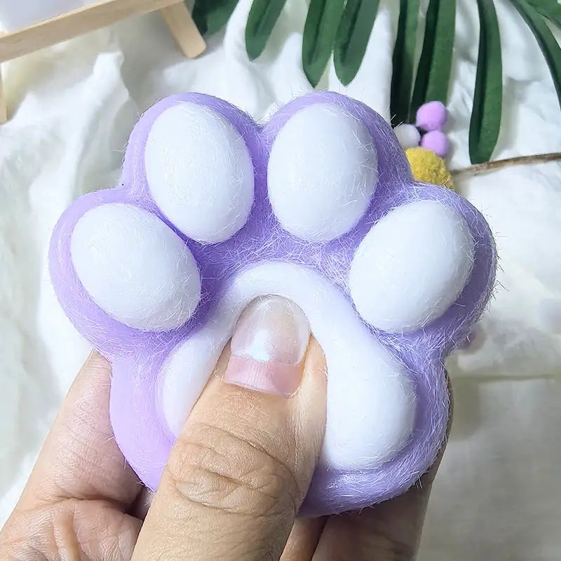 Squeeze Cat Paw Toys Soft Abreact Relief Stress Relief Squishy Cat Paw Toys for Relaxation Cute Gift for Cat Lovers