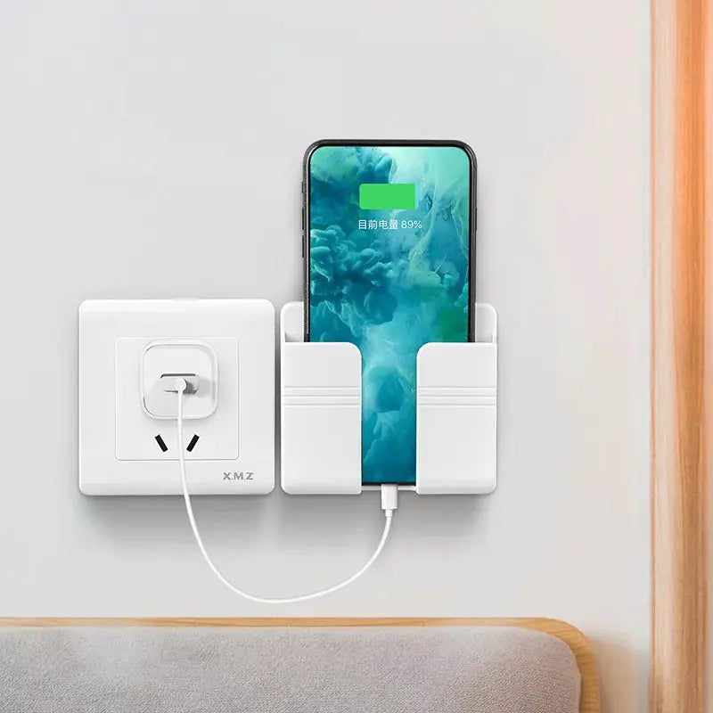 Universal Wall Mounted Cellphone Holder Charging Dock for Huawei iPhone Xiaomi More Hanging Stand Bracket