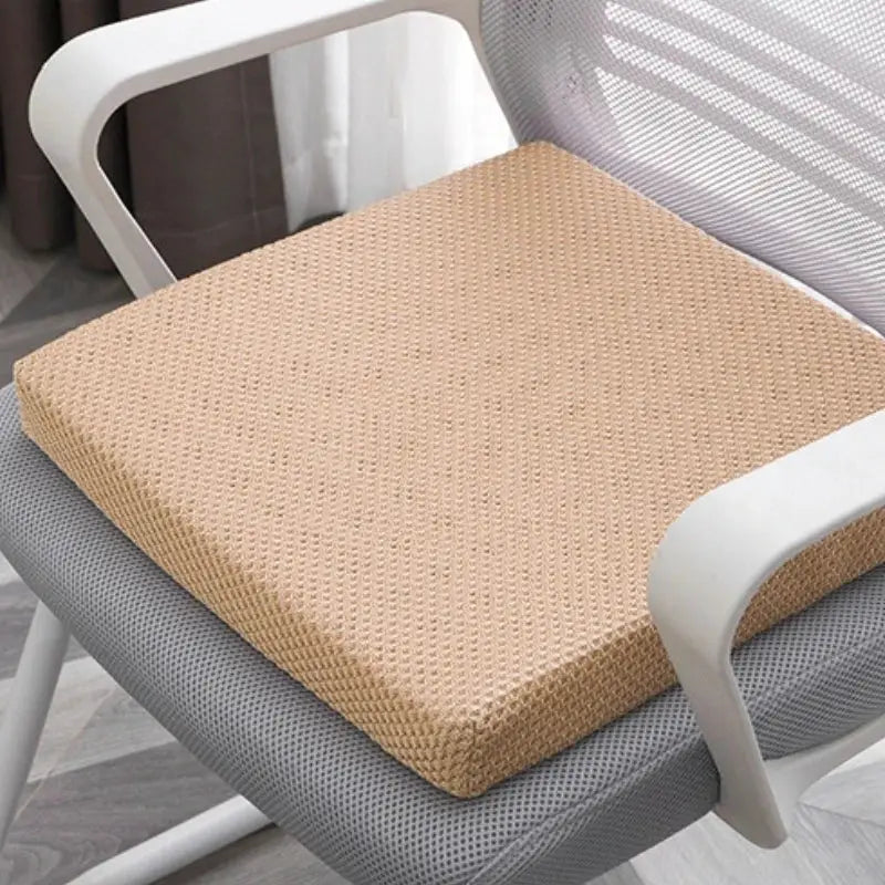Simples Market SRETNO natural latex chair cushion, beige perforated seat pad for office chair