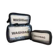 ClearView Portable Cosmetic Bag Large Capacity Dustproof Transparent PVC Travel Organizer For Makeup