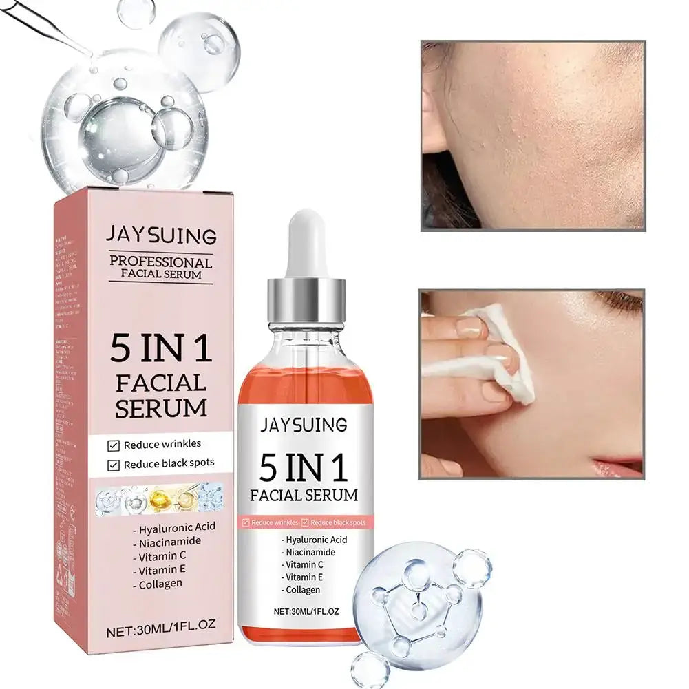 LuminaDerm 5 In 1 Fade Fine Lines Serum For Brightening And Firming With Vitamin C And Hyaluronic Acid