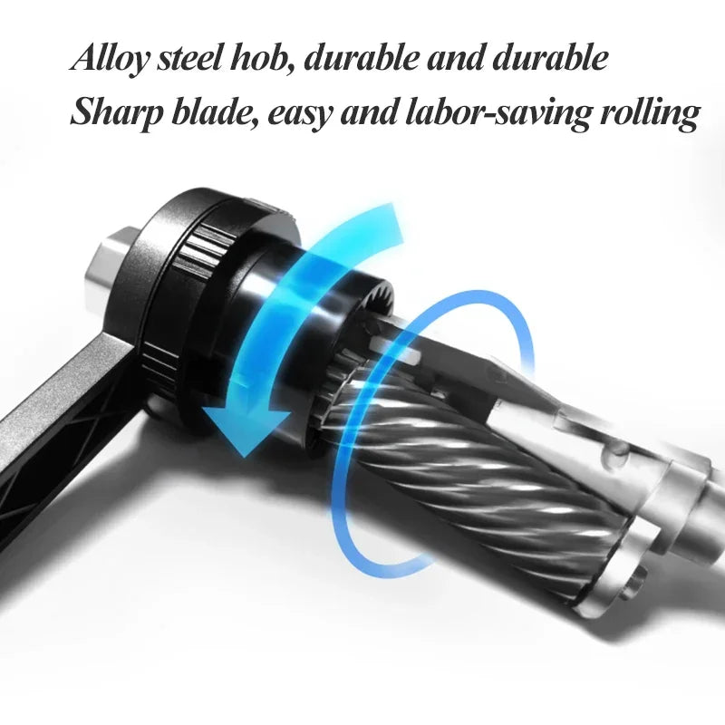 Hand-crank metal pencil sharpener with large capacity for sketch charcoal pencils