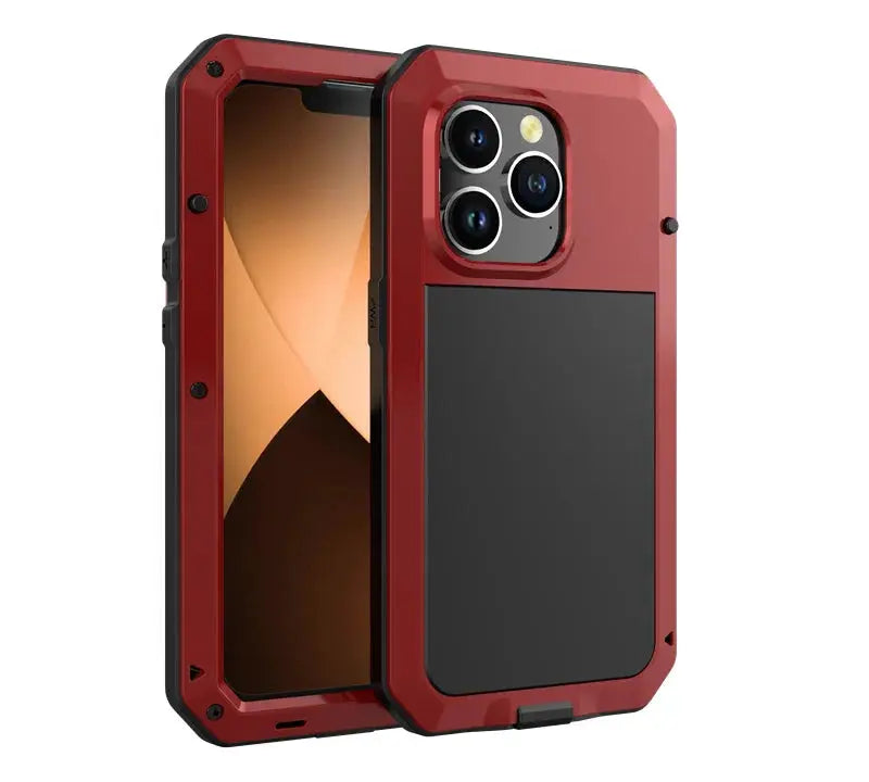 ShieldGuard IP54 Waterproof Heavy Duty Aluminum Case For iPhone 11 Through 17 Series With Gorilla Glass Cover