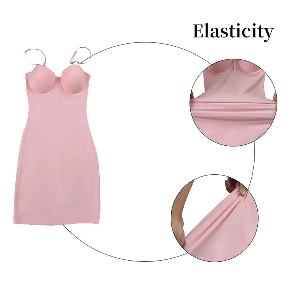Backless Short Bodycon Dress With Skinny Straps Solid Color For Summer