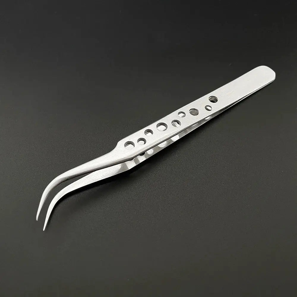 Lefavor Anti Static Electronics Tweezers Set Curved And Straight Tips Stainless Steel Precision Hand Tools Phone Repair