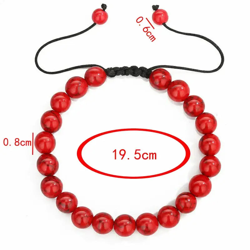 8mm Natural Tiger Eye And Lava Rock Beaded Bracelet For Men Handmade Protection Gift