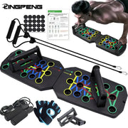 Portable Multifunctional Push Up Board Set Foldable Fitness Equipment For Chest Back Arms Abdomen Training