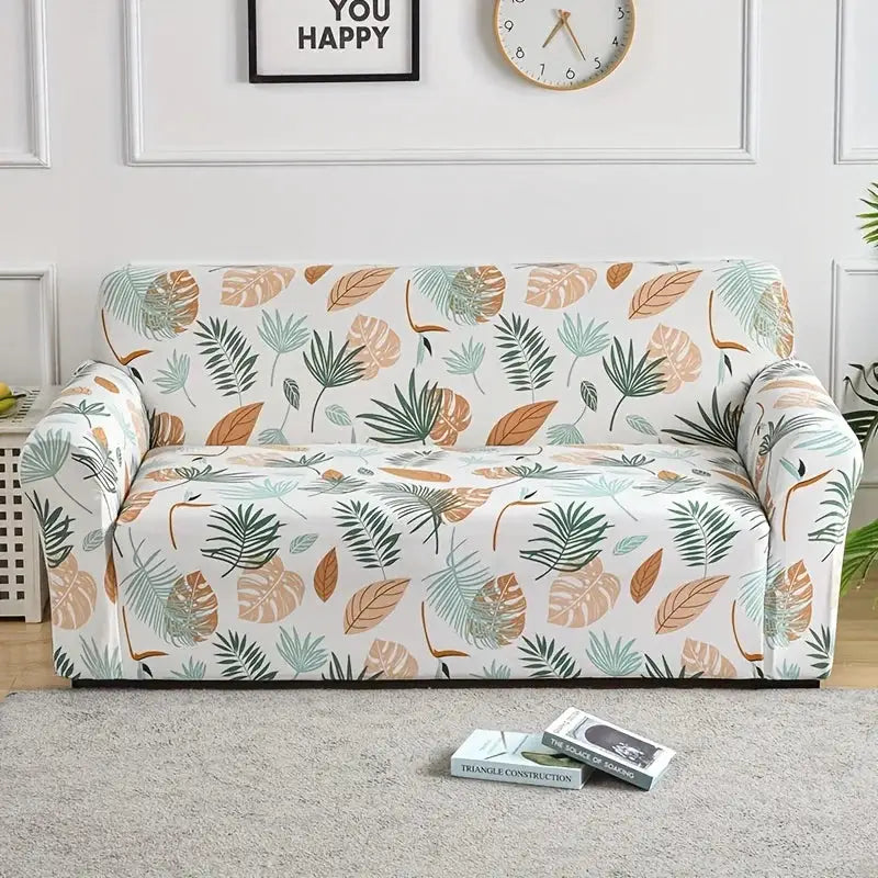 Flower Printed Elastic Sofa Cover Anti Slip Spandex Furniture Protector For Bedroom Living Room Office Decor