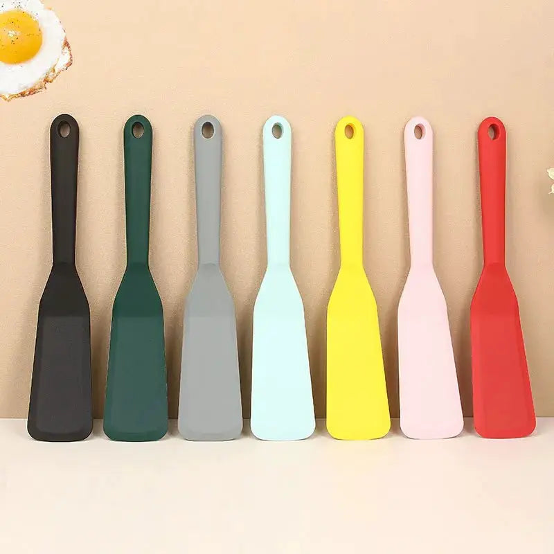 7 Color Silicone Frying Shovel Nonstick Surface Kitchen Tool For Pancakes Eggs Steak And Baking