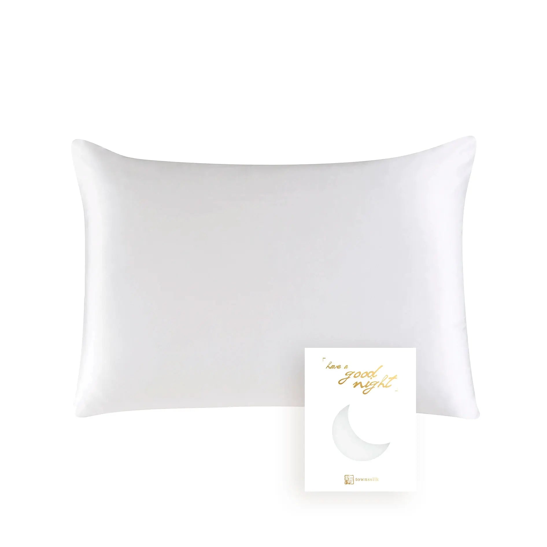 Mulberry silk pillowcase by Simples Market, white, 19 momme, OEKO-TEX certified