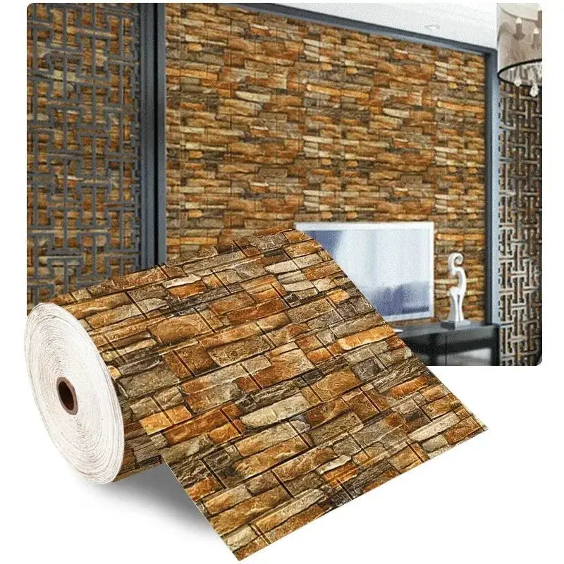 EverWall 3D Self Adhesive Waterproof Brick Wall Stickers Realistic Texture Moisture Resistant Durable Finish
