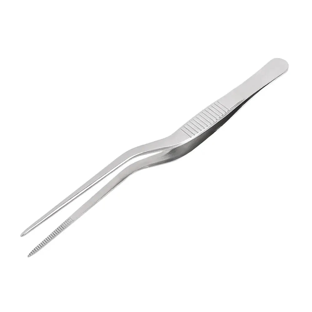 Stainless Steel Kitchen Tweezer Utensil For BBQ Grilling And Food Handling Clip Portable For Picnic Cooking