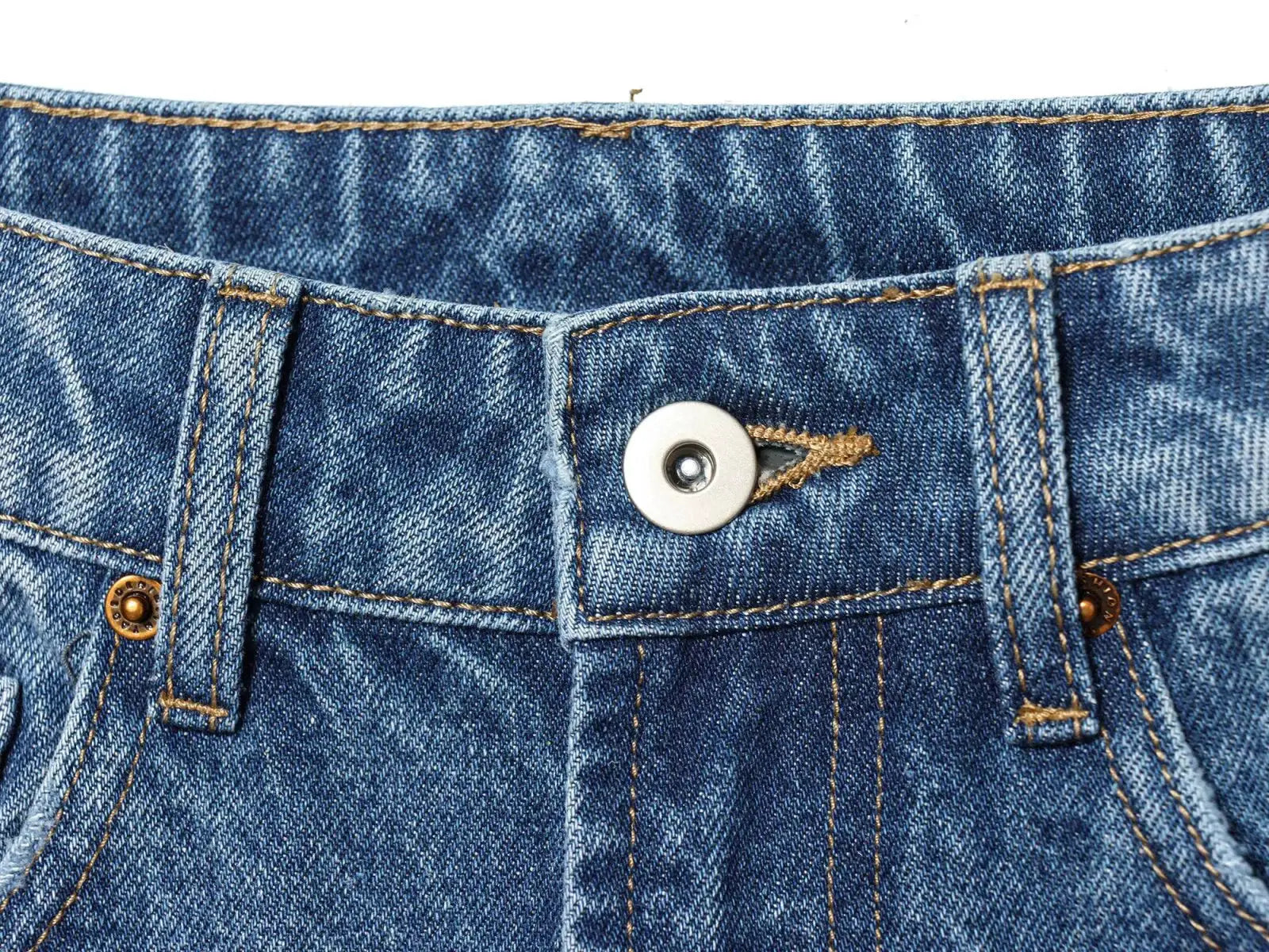 European And American Style 2025 Winter Mid Waist Balloon Jeans