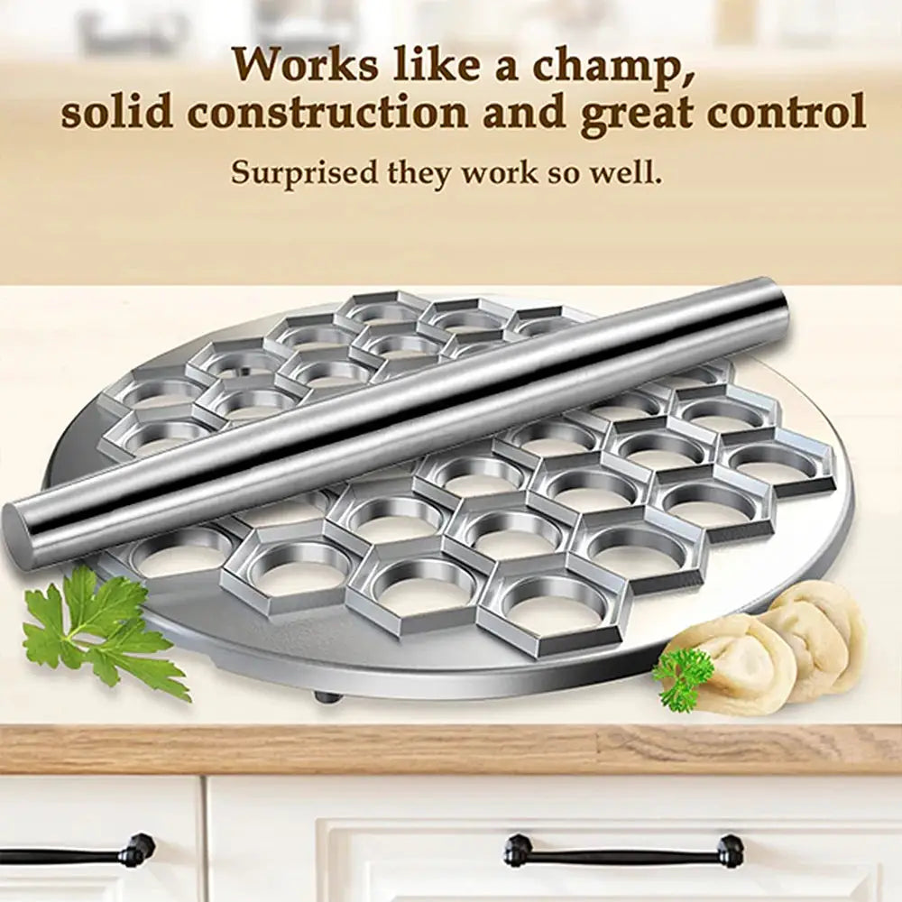 Aluminum Alloy Dumpling Mold 37 Wonton Press Machine Metal Dumpling Pressing Tool Kitchen Easy To Use