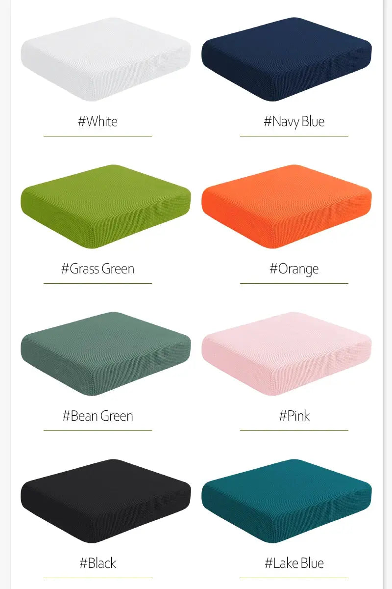 Sofa cushion cover set from Simples Market, 8-color assortment for 1–4 seats shown