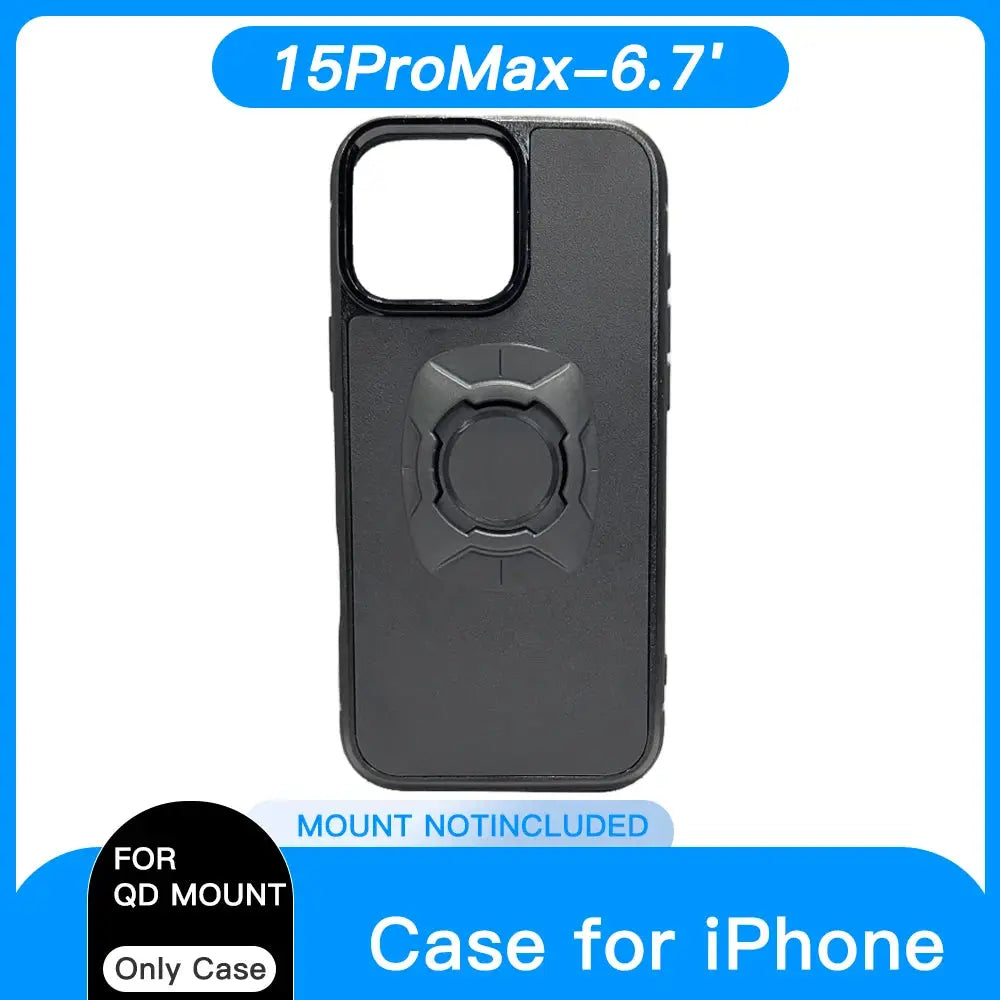 Twsit Quick Lock Phone Case Holder for Motorcycle and Bicycle Quad System Mount for iPhone 14 15 16 Pro Max