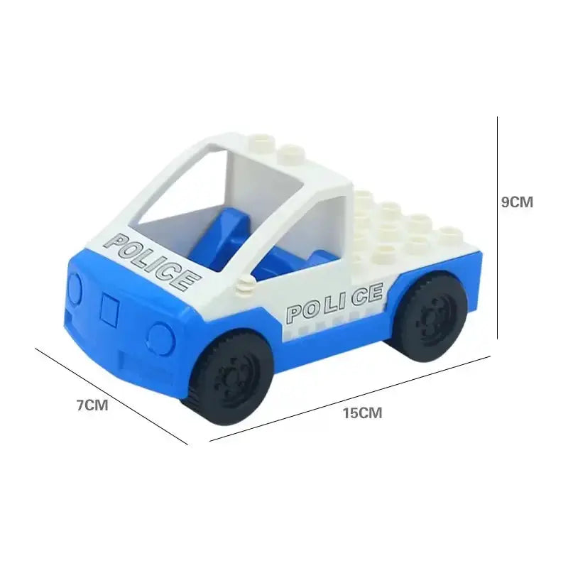 Big Building Blocks Accessories Compatible With Large Bricks Educational Toy Set For Kids Trucks Cars City Traffic