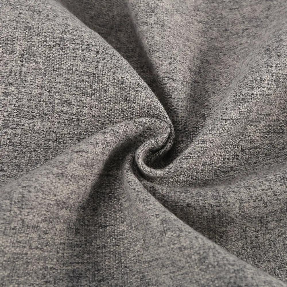 Simples Market gray knit bean bag chair cover in soft heather fabric for adults.