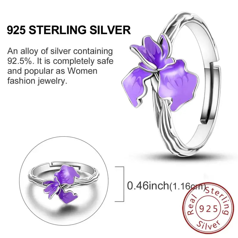 925 Sterling Silver Rings Bow Heart Star Sun Moon Zircon For Women Jewelry Birthday Anniversary Gifts