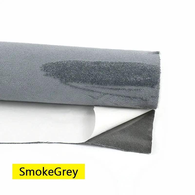 Simples Market SmokeGrey self-adhesive synthetic leather suede fabric roll by meter for car interiors