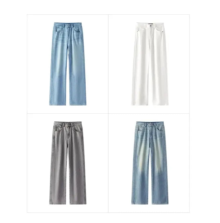 Semir Jeans Women Cool Feeling Wide Leg Floor Length Pants Summer 2025