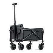 Foldable Portable Picnic Cart For Outdoor Camping Heavy Duty Collapsible Utility Cart For Beach And Shopping