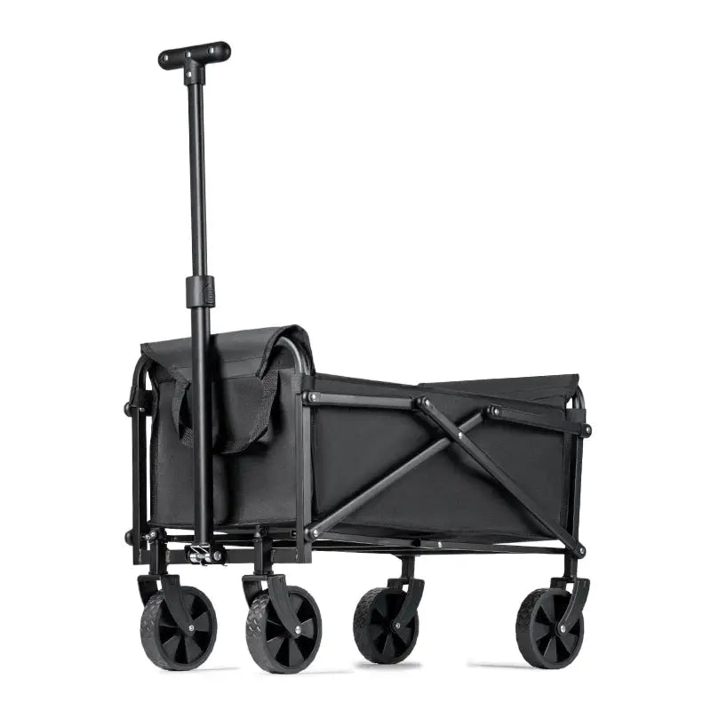 Foldable Portable Picnic Cart For Outdoor Camping Heavy Duty Collapsible Utility Cart For Beach And Shopping