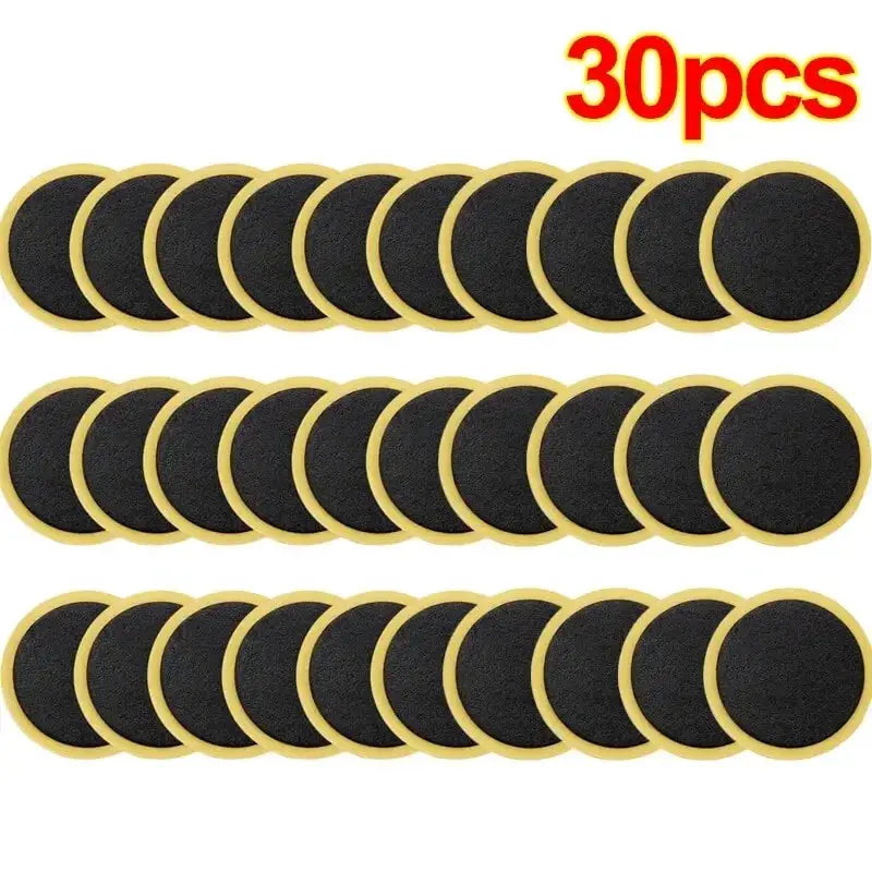 Glue Free Tire Patch Kit For Bicycle Puncture Repair 30 20 10 Pack Quick Drying Tire Patches
