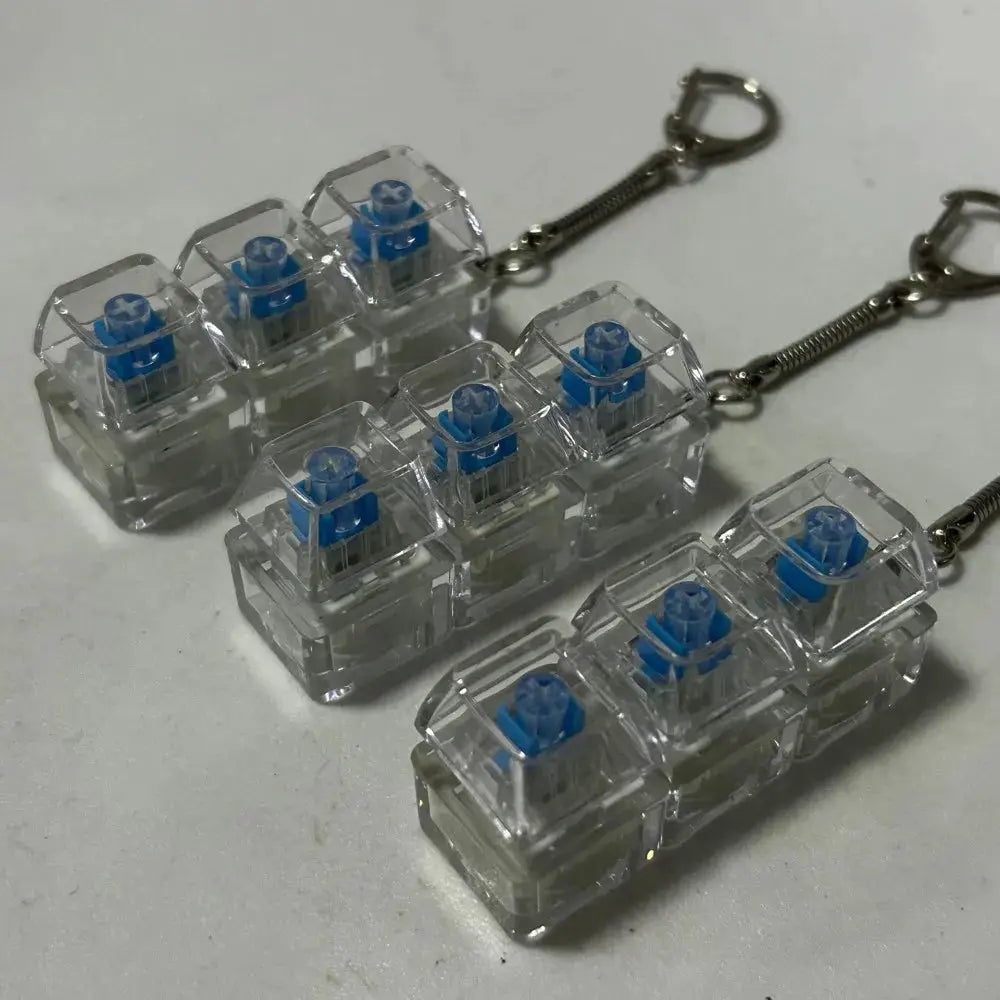 Three Fourths Finger Keyboard Keycap Fidget Keychain Stress Relief Toy For Men And Women