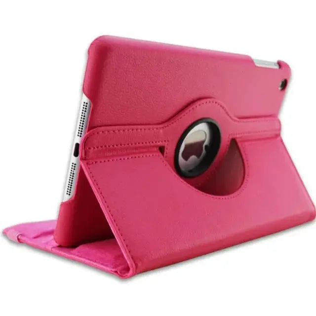 LuxeCase Leather Stand Cover For iPad 9.7, 10.2, 10.9 And 11 Inch Models With Full 360 Degree Rotation