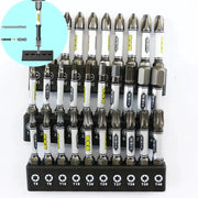 2024 Upgraded One Quarter Inch Screwdriver Bit Set for Impact Drills with Magnetic Tamper Proof Torx Hex and Cross Head Bits