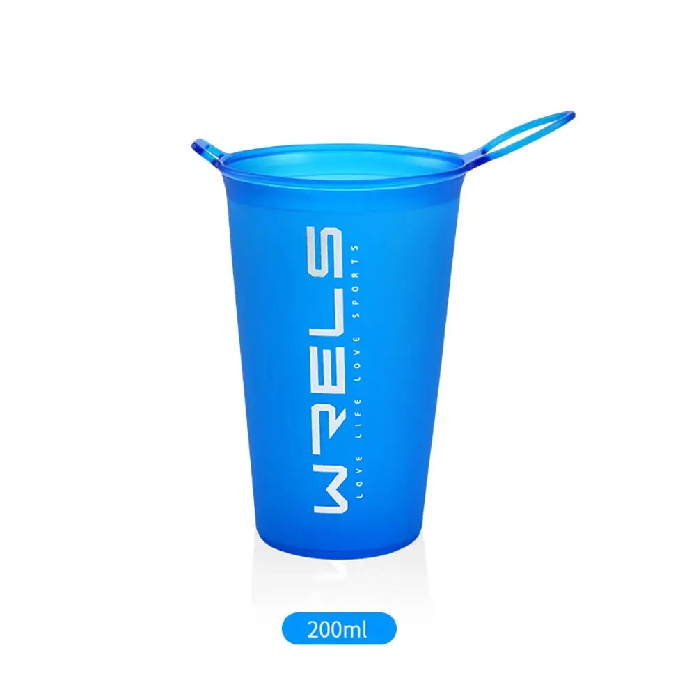 WRELS 200ml Foldable Sports Water Cup For Marathon Running And Cross Country Lightweight Portable TPU Hydration Cup
