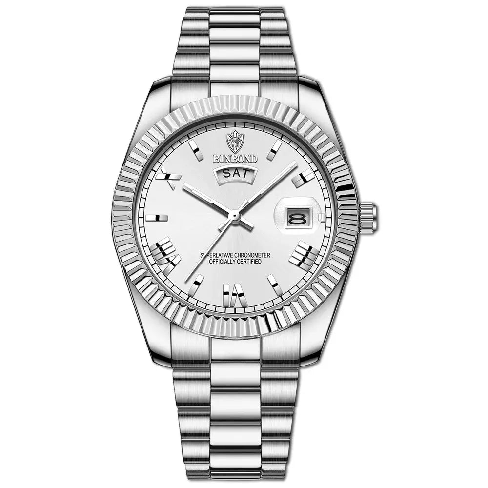 Binbond Mens Business Sports Quartz Watch Waterproof Luminous Calendar Wristwatch Premium Quality