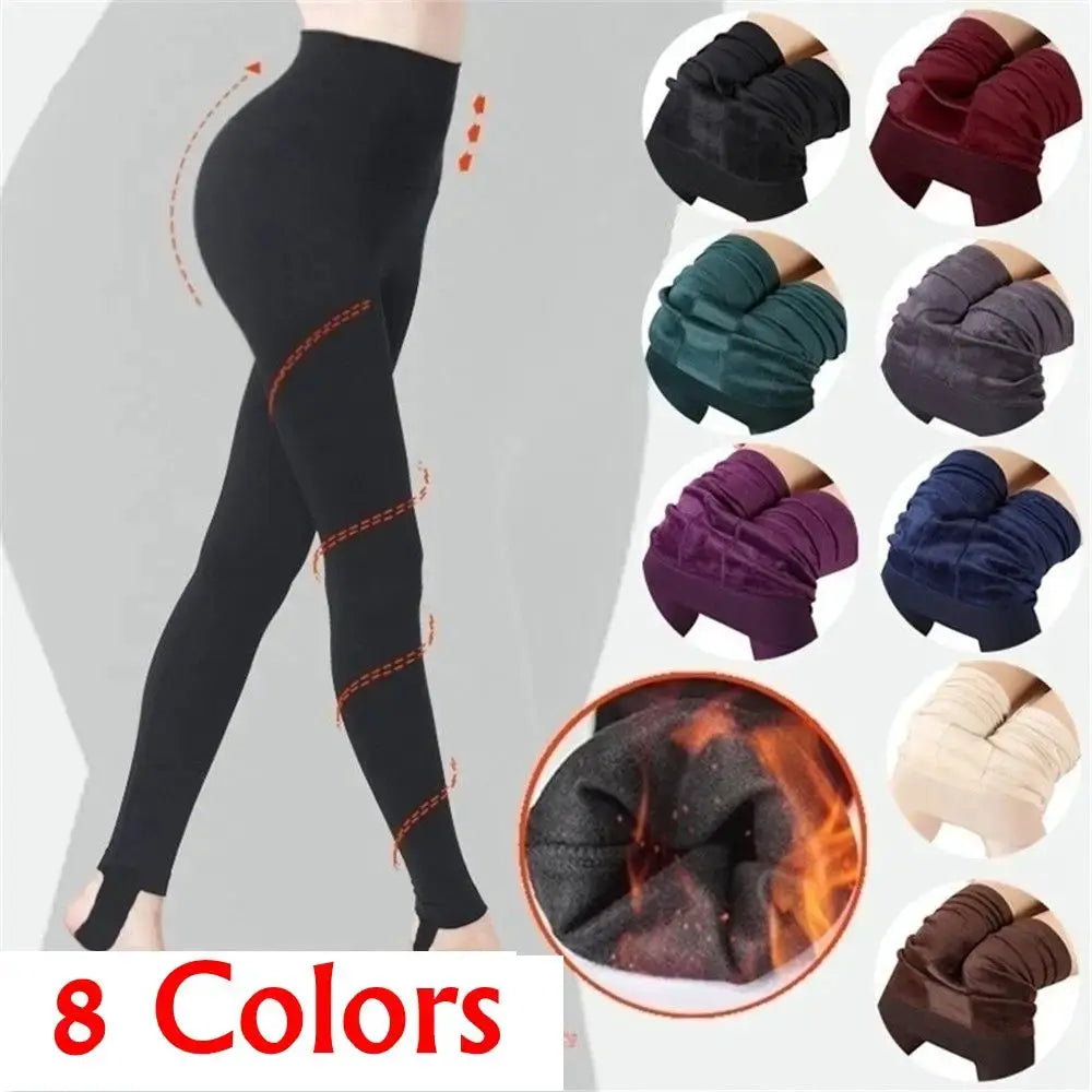 CozyWeave Women Winter Thermal Thick Pantyhose With Plush Velvet Lining For Extra Warmth And Slimming Fit