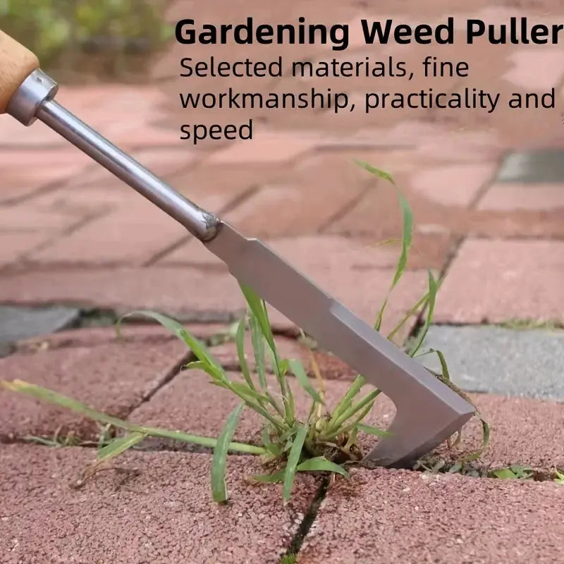 Stainless Steel L Shaped Gap Weeding Tool For Garden Yard Patio Pathway Easy Cleanup