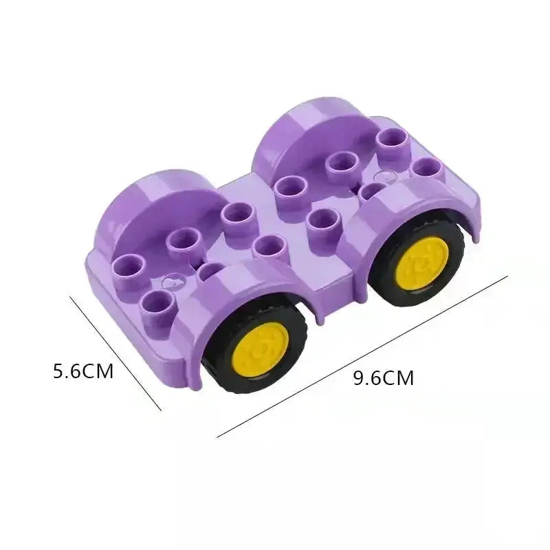 Big Building Blocks Accessories Compatible With Large Bricks Educational Toy Set For Kids Trucks Cars City Traffic