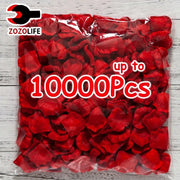 Colorful Artificial Rose Petals 100 To 10000 Pieces Red White Gold Nonwoven Silk Like Fabric Wedding Party Valentine Decor