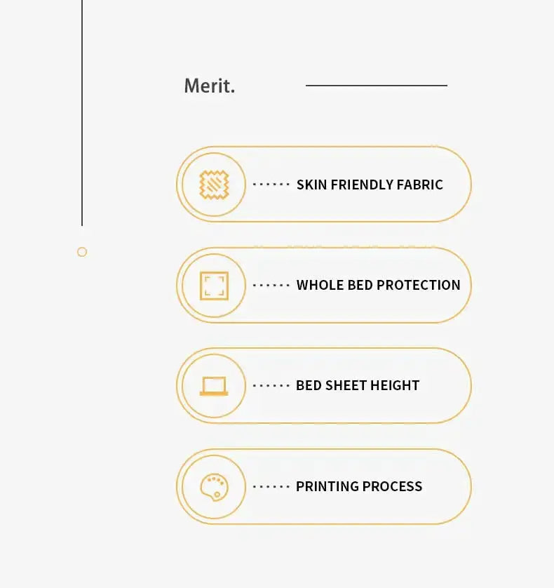 Simples Market 3-Piece Marble Print Fitted Sheet Set; skin-friendly fabric, whole bed protection, bed sheet height, printing process.