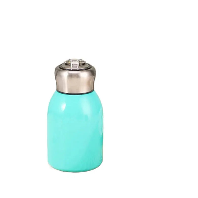 New High Value Mini Chubby Big Belly Cup 304 Stainless Steel Vacuum Thermos Cup With Portable Carrying Ring For Women