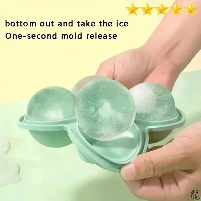 Large Silicone Ice Cube Tray 1pc Easy Release No Leakage for Whiskey Cocktails Juice and Parties
