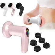 Simples Market 2025 cordless electric body massager with LED display and interchangeable heads; 3 colors white pink black