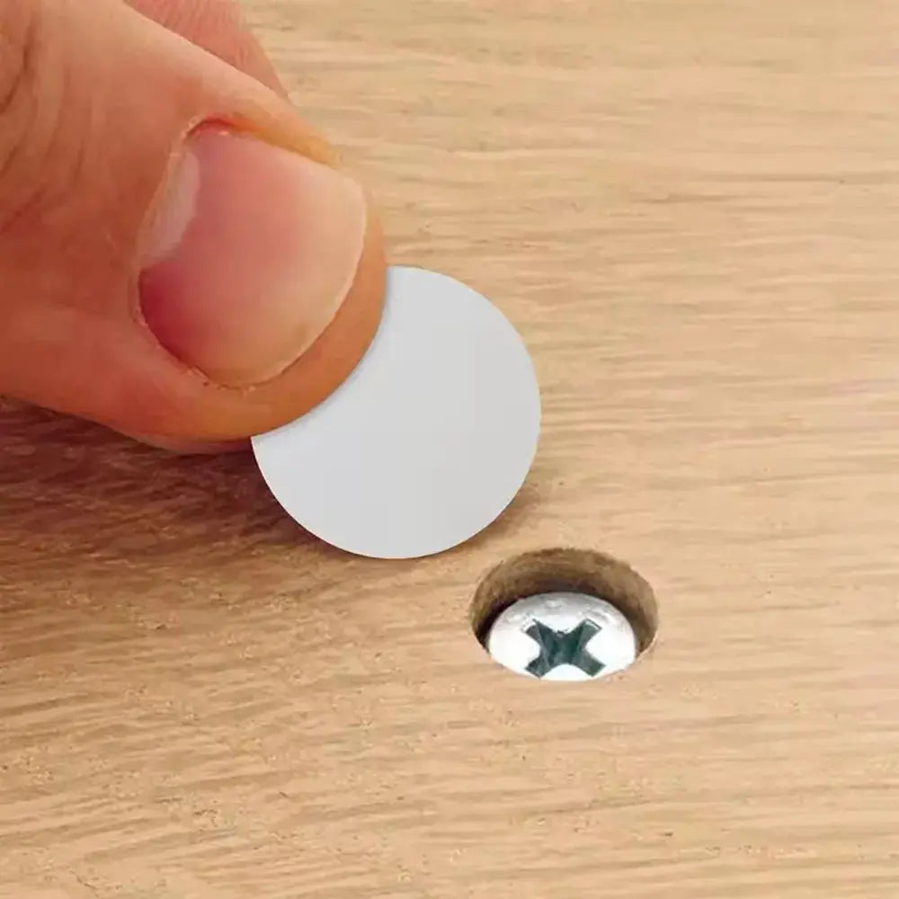 54 Piece Set Wooden Furniture Self Adhesive Screw Cap Stickers For Covering Screws And Holes On Desks Cabinets Drawers