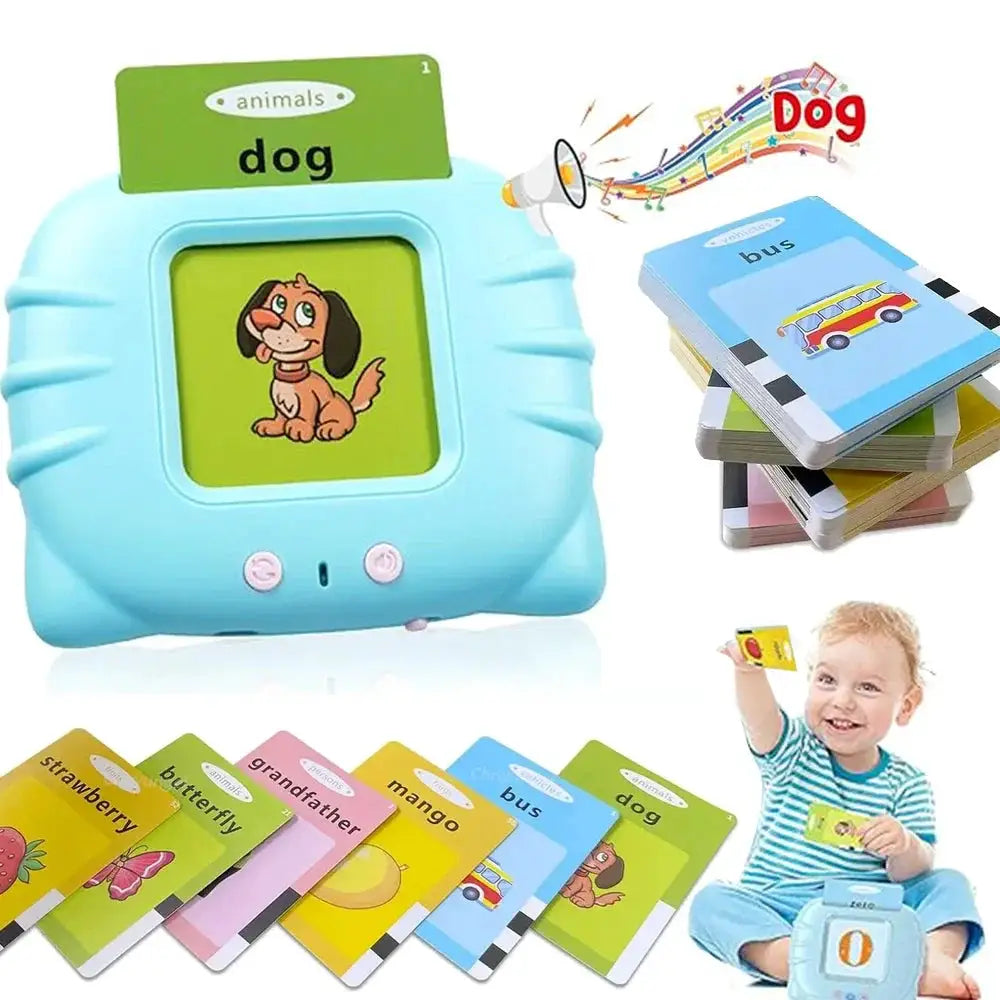 Talking Flashcards For Kids Preschool Learning Toy Engaging Electronic Audio Book Machine For Early Education Gift