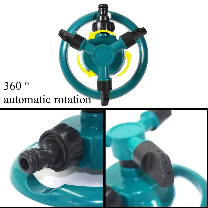 360 Degree Automatic Rotating Sprinkler Nozzle For Garden And Lawn Watering And Irrigation