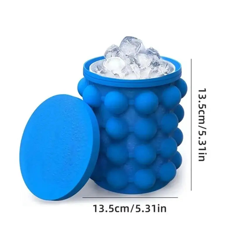 2 In 1 Silicone Ice Bucket And Ice Cube Mold For Quick Freezing And Easy Serving, Ideal For Bars And Parties