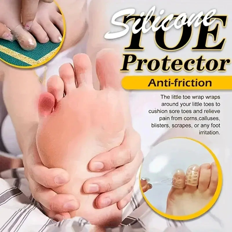 Silicone Finger Toe Cap Protector Sleeve Toe Tube Corn Relief Pain Blisters Bunion Correction Foot Care