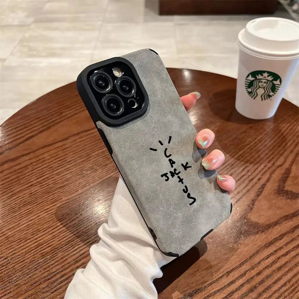 Hop Jack Flip Leather Phone Case For iPhone 16 15 14 Plus 13 12 11 Pro Max X XR XS Full Coverage PU Leather