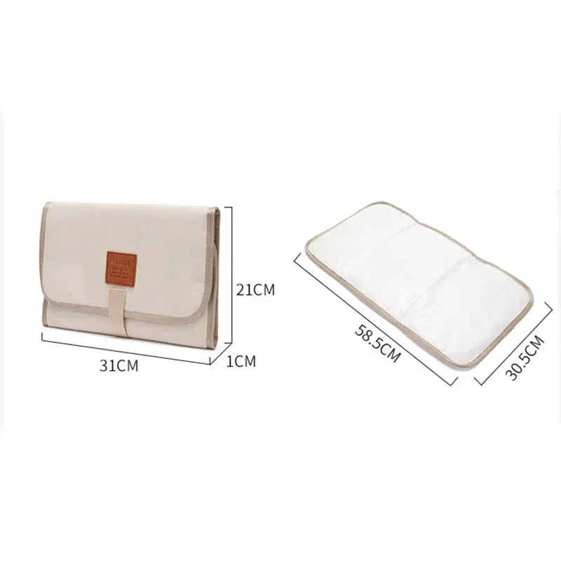 Nappy Diaper Changing Mat Waterproof Floor Change Play Mat For Baby Portable Foldable Washable Travel