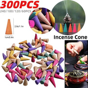Mixed Natural Reflux Tower Incense Cones for Odor Removal and Anxiety Relief Aromatherapy Meditation